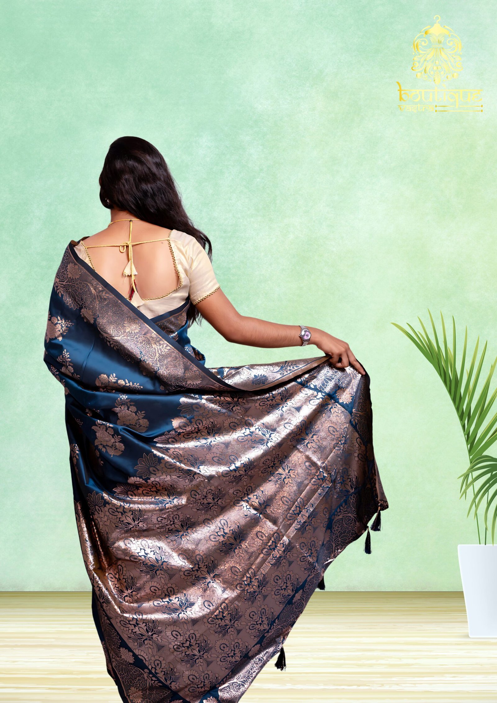 Firoza Color Bangalore Silk - Image 3
